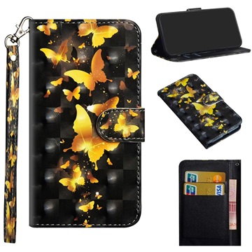 Wonder Series Nokia 6.2/7.2 Wallet Case - Gouden Vlinder