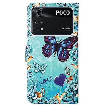 Wonder Series Xiaomi Poco M4 Pro Wallet Case - Vlinders