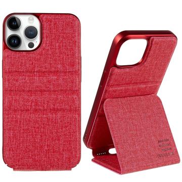 X-Level Journey iPhone 14 Pro Verticale Flip Case - Rood