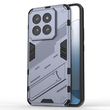 Xiaomi 14 Pro Armor Hybride Hoesje met Standaard - Grijs