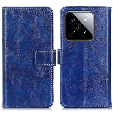 Xiaomi 14 Portemonnee Hoesje met Magnetische Sluiting - Blauw