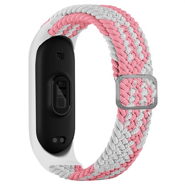 Xiaomi Mi Band 5/6 gebreide band - roze / wit