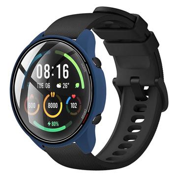 Xiaomi Mi Watch Color Plastic Hoesje met Glazen Screenprotector - Blauw