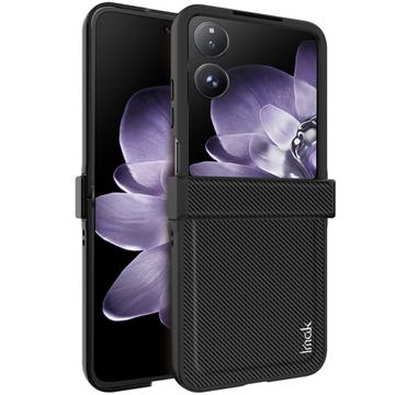 Xiaomi Mix Flip Imak Ruiyi Hybride Hoesje - Koolstofvezel - Zwart