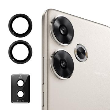 Xiaomi Redmi Turbo 3/Poco F6 Hat Prince Camera Lens Glazen Protector - Zwart