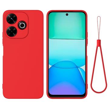 Xiaomi Poco M6 Plus Liquid Siliconen Hoesje - Rood