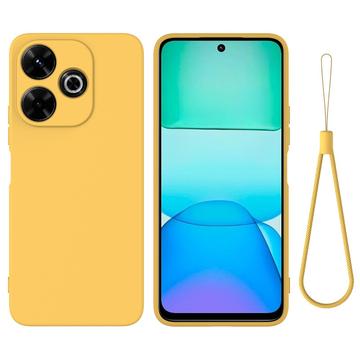 Xiaomi Poco M6 Plus Liquid Siliconen Hoesje - Geel