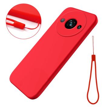 Xiaomi Redmi A3x Liquid Siliconen Hoesje - Rood