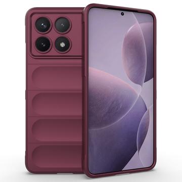 Xiaomi Redmi K70/K70 Pro Rugged Series TPU Case - Wijnrood