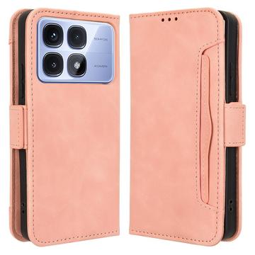 Xiaomi Redmi K70 Ultra Cardholder Series Portemonnee Hoesje - Roze