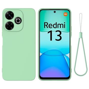 Xiaomi Redmi Note 13R/Redmi 13/Poco M6 4G Liquid Siliconen Hoesje - Groen