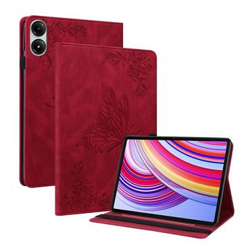 Xiaomi Redmi Pad Pro Butterfly Series Folio hoesje - Rood