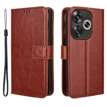 Xiaomi Redmi Turbo 3 Wallet Case met Magnetische Sluiting - Bruin