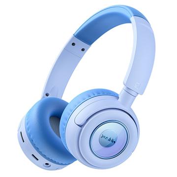 YESIDO EP06 Kids Draadloze Bluetooth Stereo Muziek Hoofdtelefoon Kinderen Hoofdtelefoon Blauw