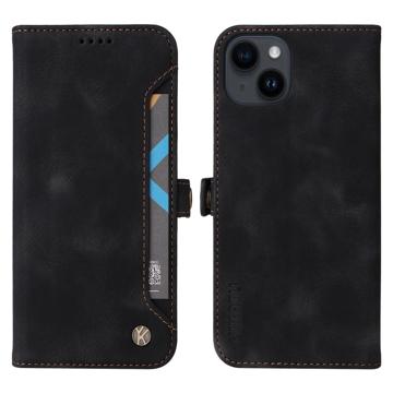 Yikatu YK-002 iPhone 14 Wallet-hoesje met Kaartsleuf - Zwart