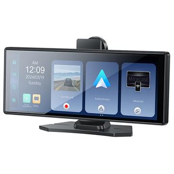 Yesido KM19 Bluetooth Stereo voor in de auto met CarPlay / Android Auto navigatie en achteruitrijcamera - 10.2