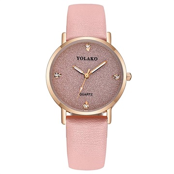 Yolako Luxury Horloge Voor Dames - 32mm - Roze