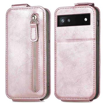 Ritsvak Google Pixel 6a Verticale Flip Case - RosÃ© goud