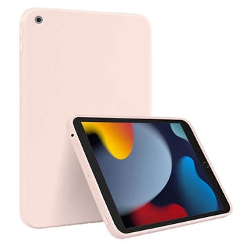 iPad 10.2 2019/2020/2021 Liquid Siliconen Hoesje - Roze