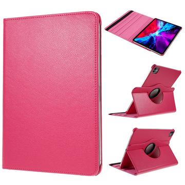 iPad Pro 11 (2024) 360 Rotary Folio Hoesje - Fel roze