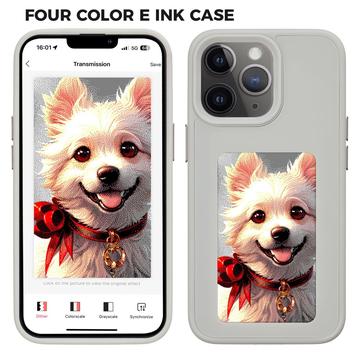 iPhone 11 Pro InkZone DIY E-Ink NFC hoesje - Grijs