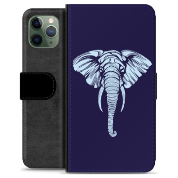 iPhone 11 Pro Premium Portemonnee Hoesje - Olifant