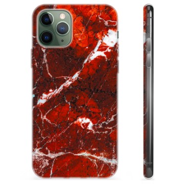 iPhone 11 Pro TPU-hoesje - rood marmer