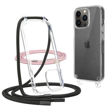 iPhone 12/12 Pro Tech-Protect Flexair Chain Case - Helder / Zwart / Roze