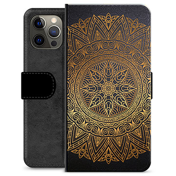 iPhone 12 Pro Max Premium Portemonnee Hoesje - Mandala