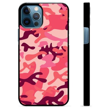 Beschermhoes voor iPhone 12 Pro - Roze Camouflage