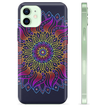 iPhone 12 TPU Hoesje - Kleurrijke Mandala