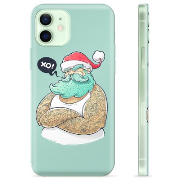 iPhone 12 TPU Hoesje - Moderne Kerstman