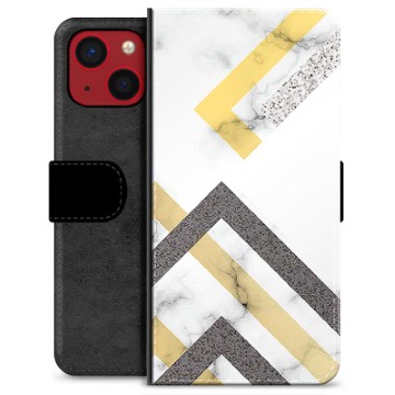 iPhone 13 Mini Premium Portemonnee Hoesje - Abstract Marmer