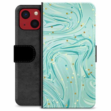 iPhone 13 Mini Premium Wallet Hoesje - Groen Mint