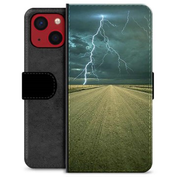 iPhone 13 Mini Premium Portemonnee Hoesje - Storm