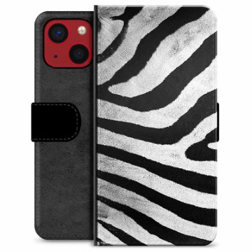 iPhone 13 Mini Premium Portemonnee Hoesje - Zebra