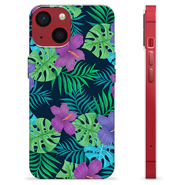 iPhone 13 Mini TPU-hoesje - tropische bloem