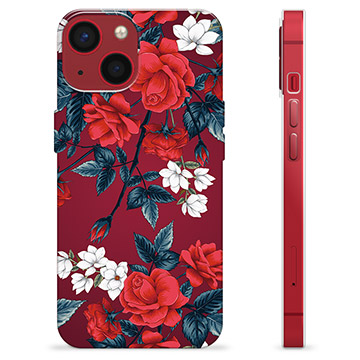 iPhone 13 Mini TPU-hoesje - Vintage bloemen