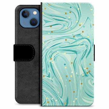 iPhone 13 Premium Wallet Case - Groen Mint