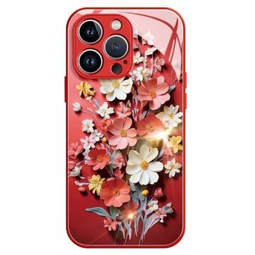 iPhone 13 Pro Bloem Boeket Hybride Hoesje - Rood