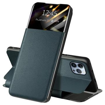 iPhone 13 Pro Front Smart View Flip Case - Groen