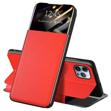 iPhone 13 Pro Max Front Smart View Flip Case - Rood