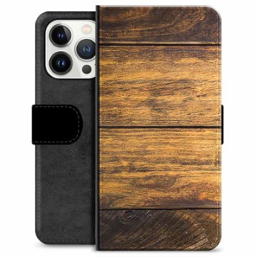 iPhone 13 Pro Premium Wallet Case - Hout