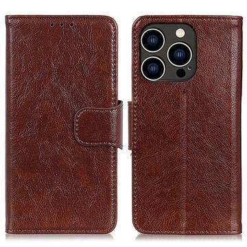 iPhone 14 Pro Elegant Series Portemonnee Hoesje - Bruin