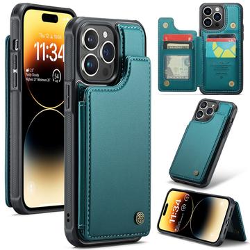 iPhone 14 Pro Max Caseme C22 Hoesje RFID-kaart portemonnee - Groen