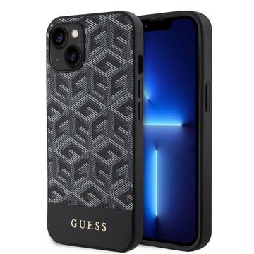 Guess G-Cube Back Case (MagSafe Compatible) voor Apple iPhone 15 (6.1") - Zwart