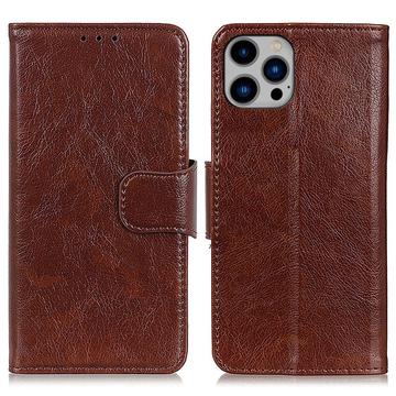 iPhone 15 Pro Elegant Series Portemonnee Hoesje - Bruin