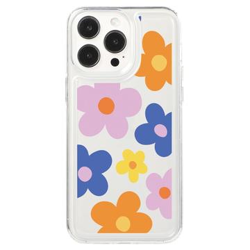 iPhone 15 Pro Fashion TPU hoesje - Kleurrijke bloemen