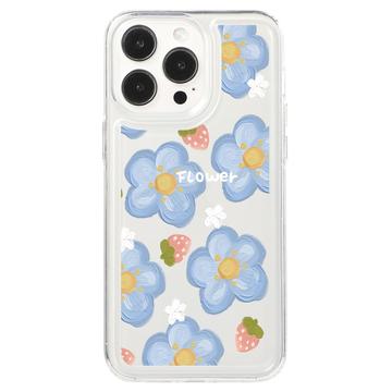 iPhone 15 Pro Fashion TPU hoesje - Bloemen / Aardbeien