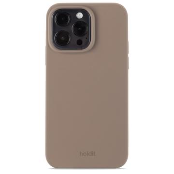 iPhone 15 Pro Max Holdit Silicone Hoesje - Mokka Bruin